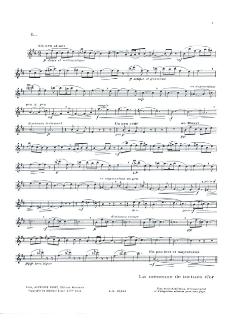 Ibert: Histoires (arr. for saxophone)