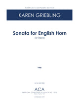 Griebling: English Horn Sonata