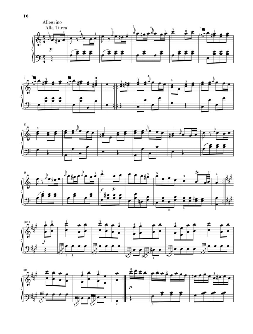 Mozart: Piano Sonata in A Major, K. 331 (300i)