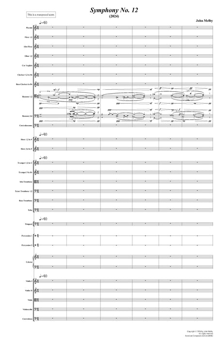 Melby: Symphony No. 12
