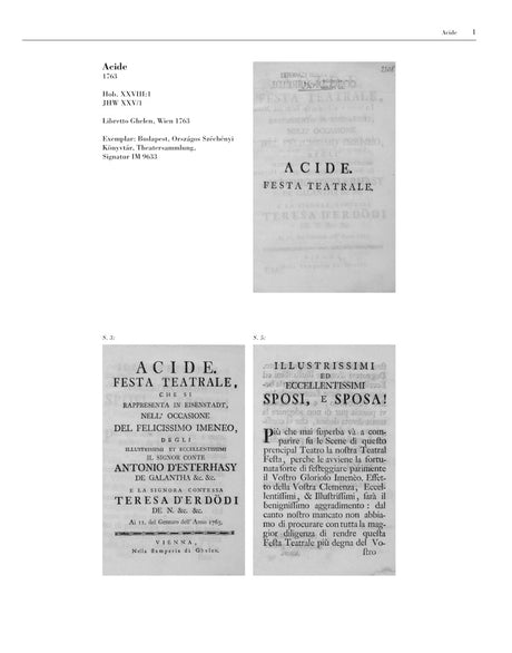 Haydn: Librettos of Operas