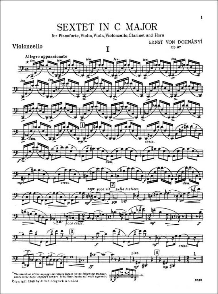 Dohnányi: Sextet in C Major, Op. 37 – Ficks Music
