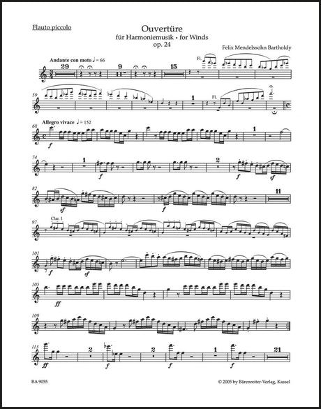 Mendelssohn: Overture for Winds in C Major, MWV P 1, Op. 24