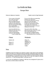 Bizet: Le Golfe de Baïa