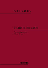 Donaudy: 36 Arie nello stile antico – Volume 1
