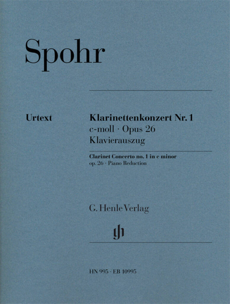 Spohr: Clarinet Concerto No. 1 in C Minor, Op. 26 – Ficks Music