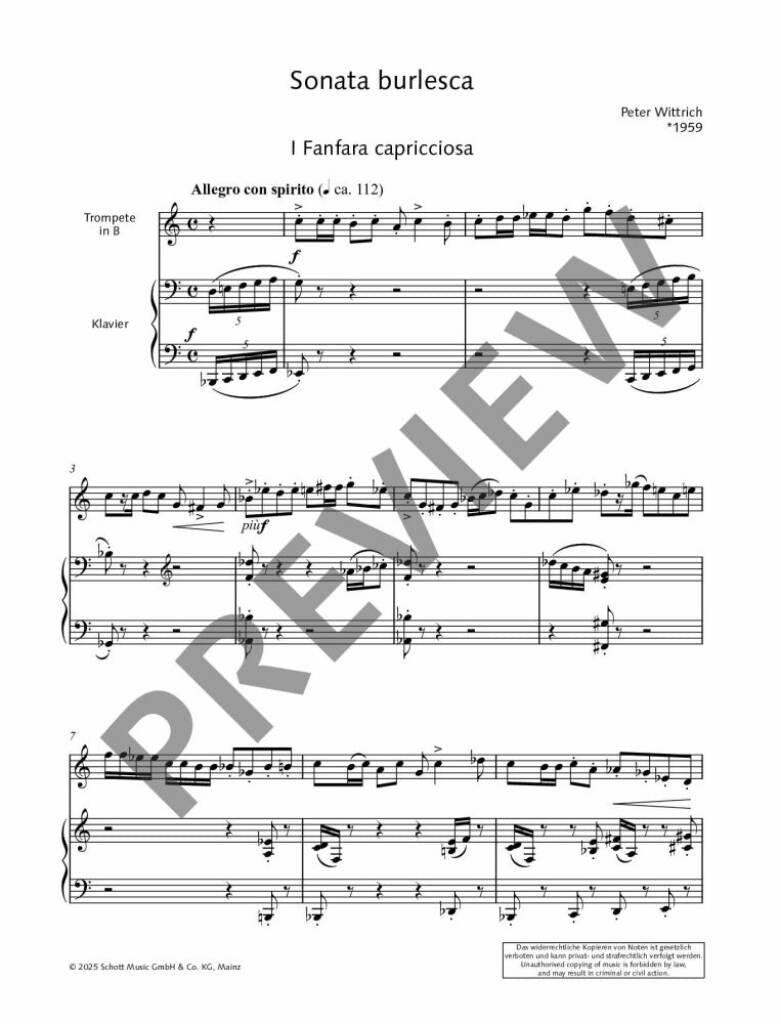 Wittrich: Sonata burlesca