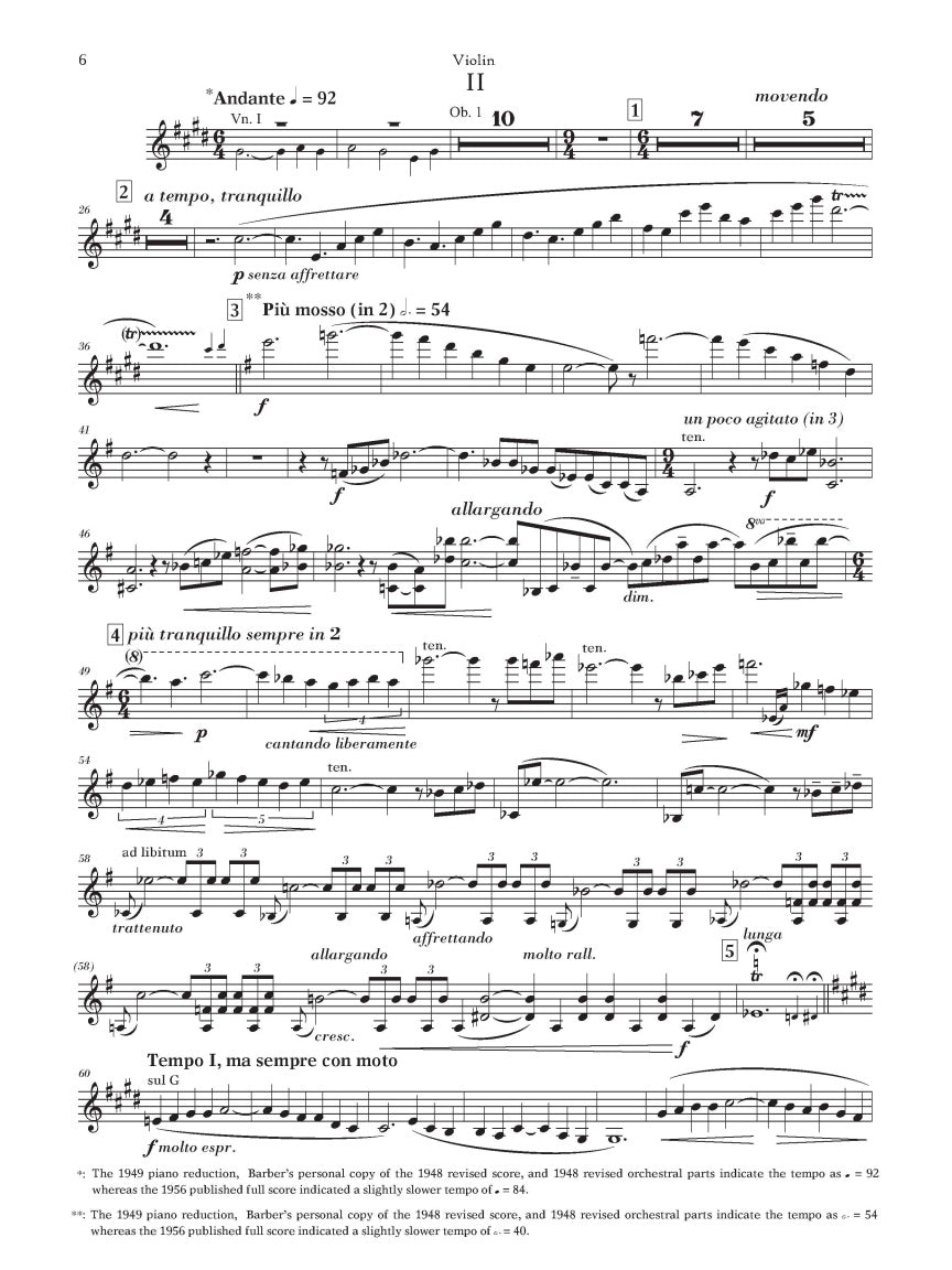 Barber: Violin Concerto, Op. 14