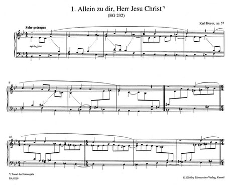 Hoyer: Chorale Preludes, Op. 57 - Volume 4