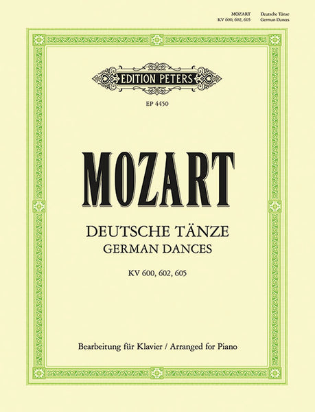 その他 German Dances [CD] Mozart: German Dances, K. 600, 602 & 605 (arr. for piano) – Ficks