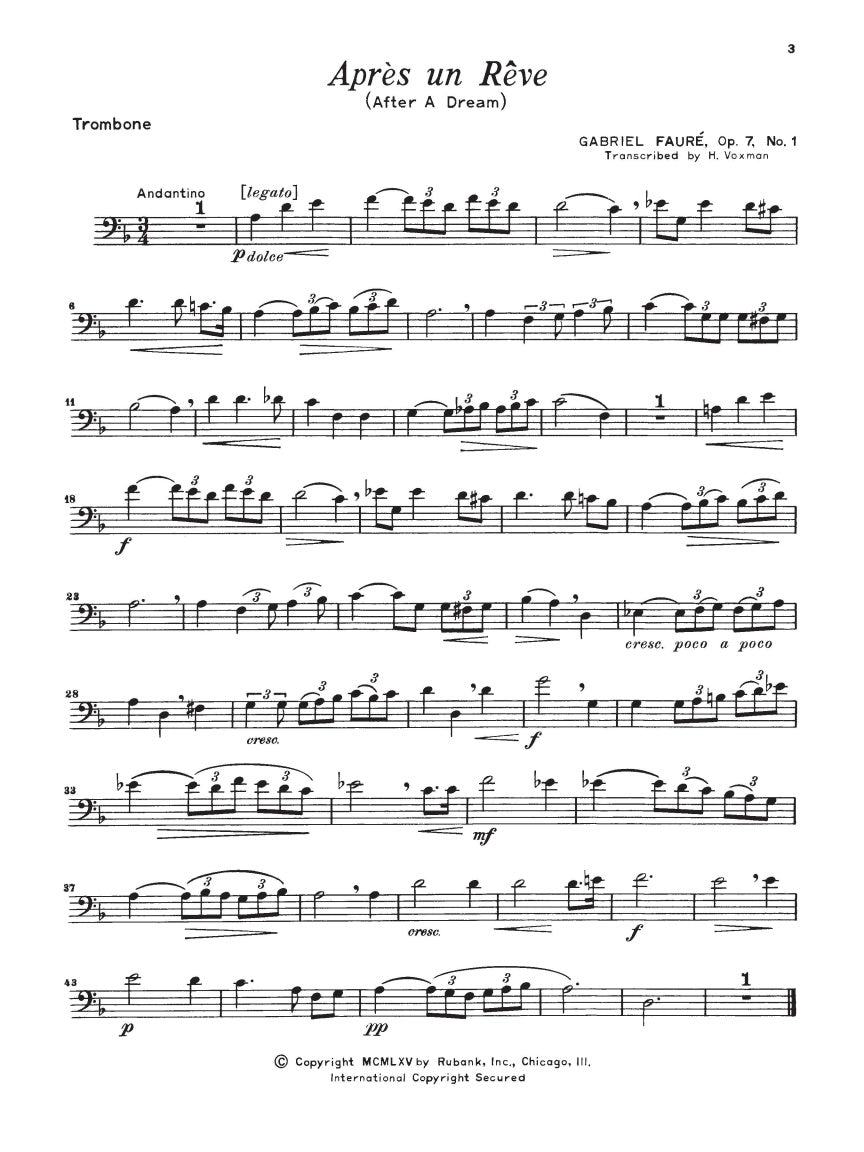 Concert and Contest Collection for Trombone