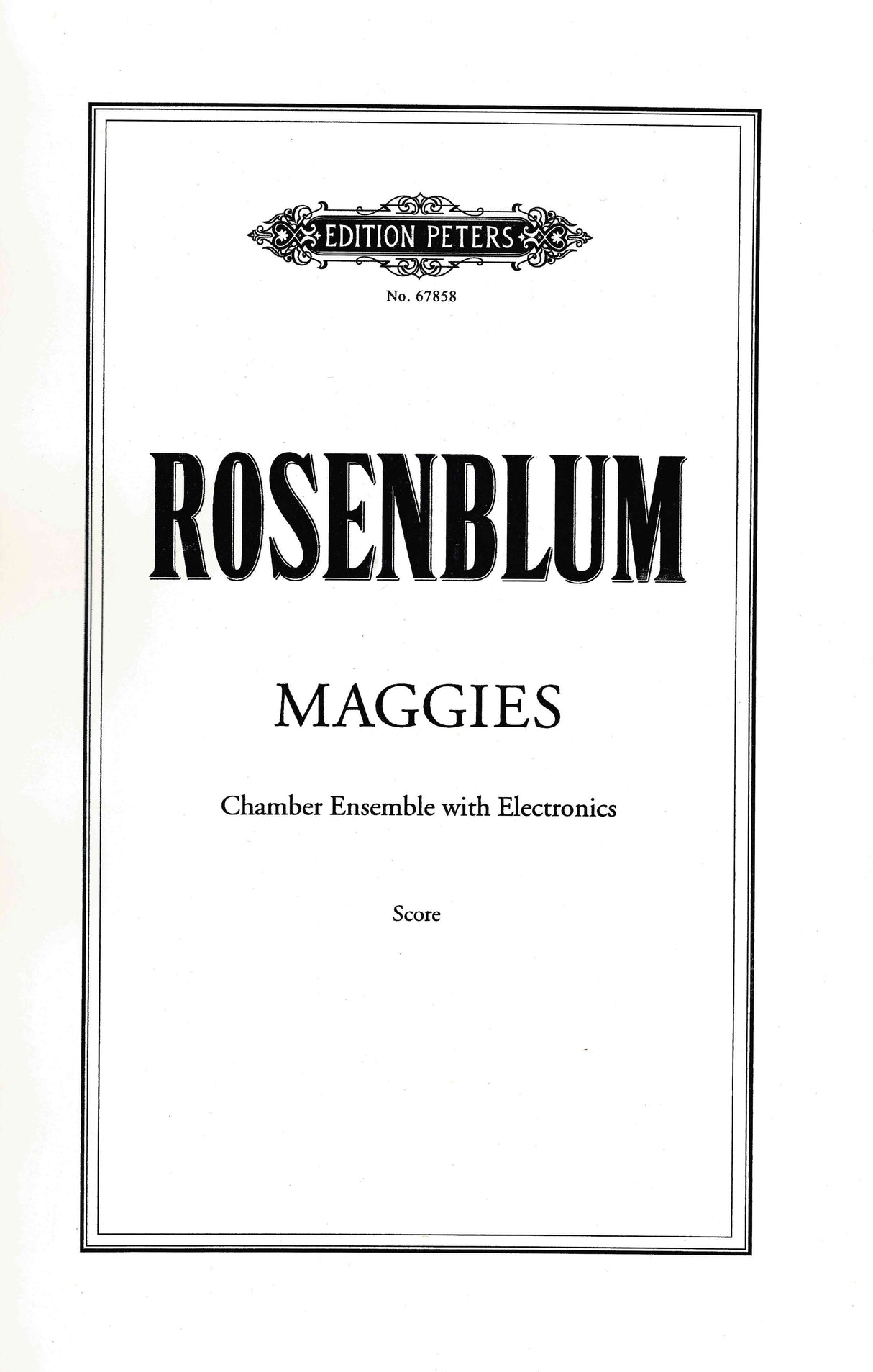 Rosenblum: Maggies
