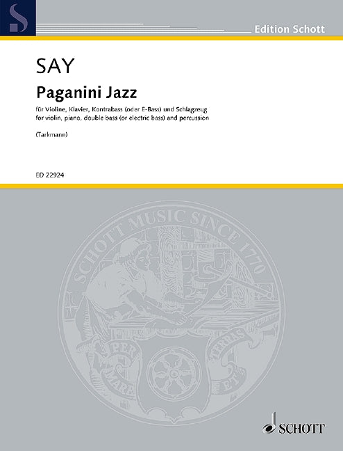 Say: Paganini Jazz, Op. 5c (arr. for Jazz Quartet)