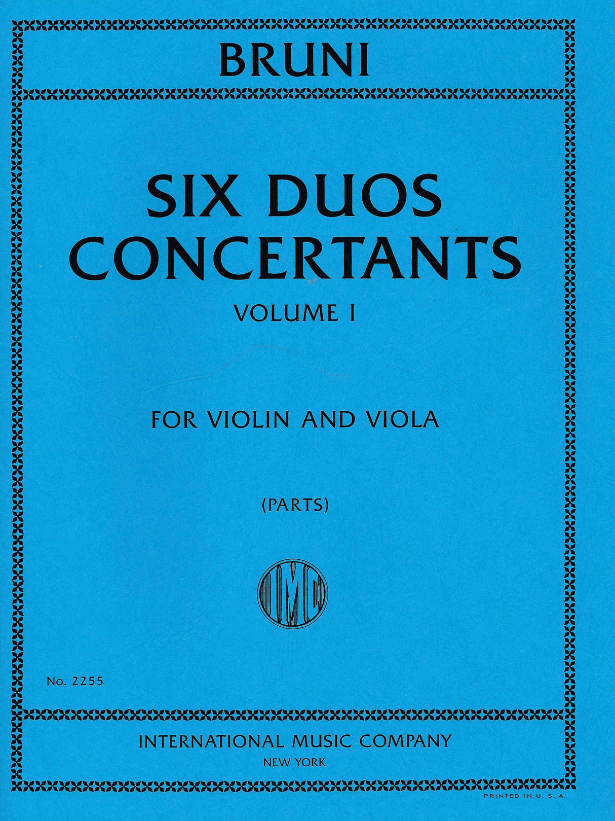 Bruni: 6 Duos Concertants, Op. 10 - Volume 1