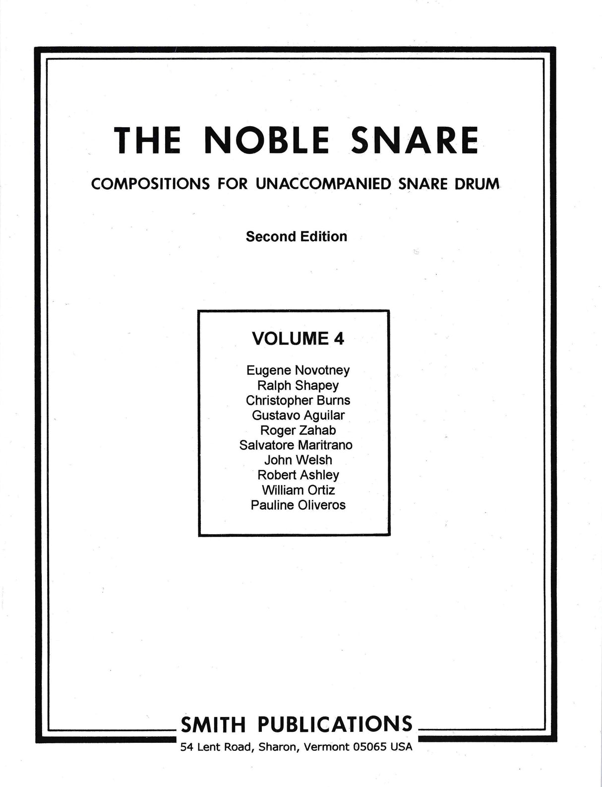 The Noble Snare - Volume 4