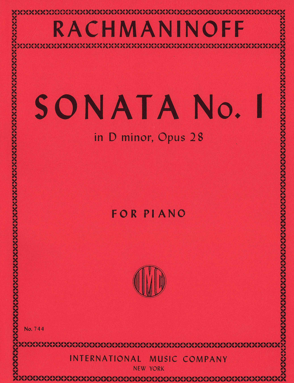 Rachmaninoff: Sonata No. 1 in D Minor, Op. 28