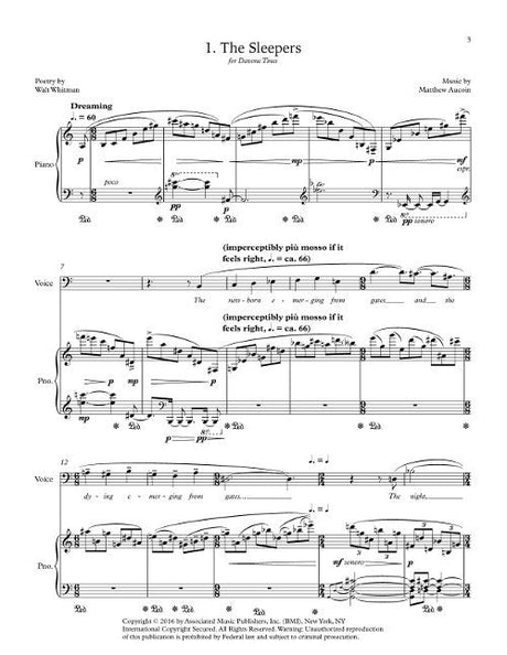 Aucoin: Three Whitman Songs