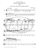 Kurtág: Kafka Fragments, Op. 24