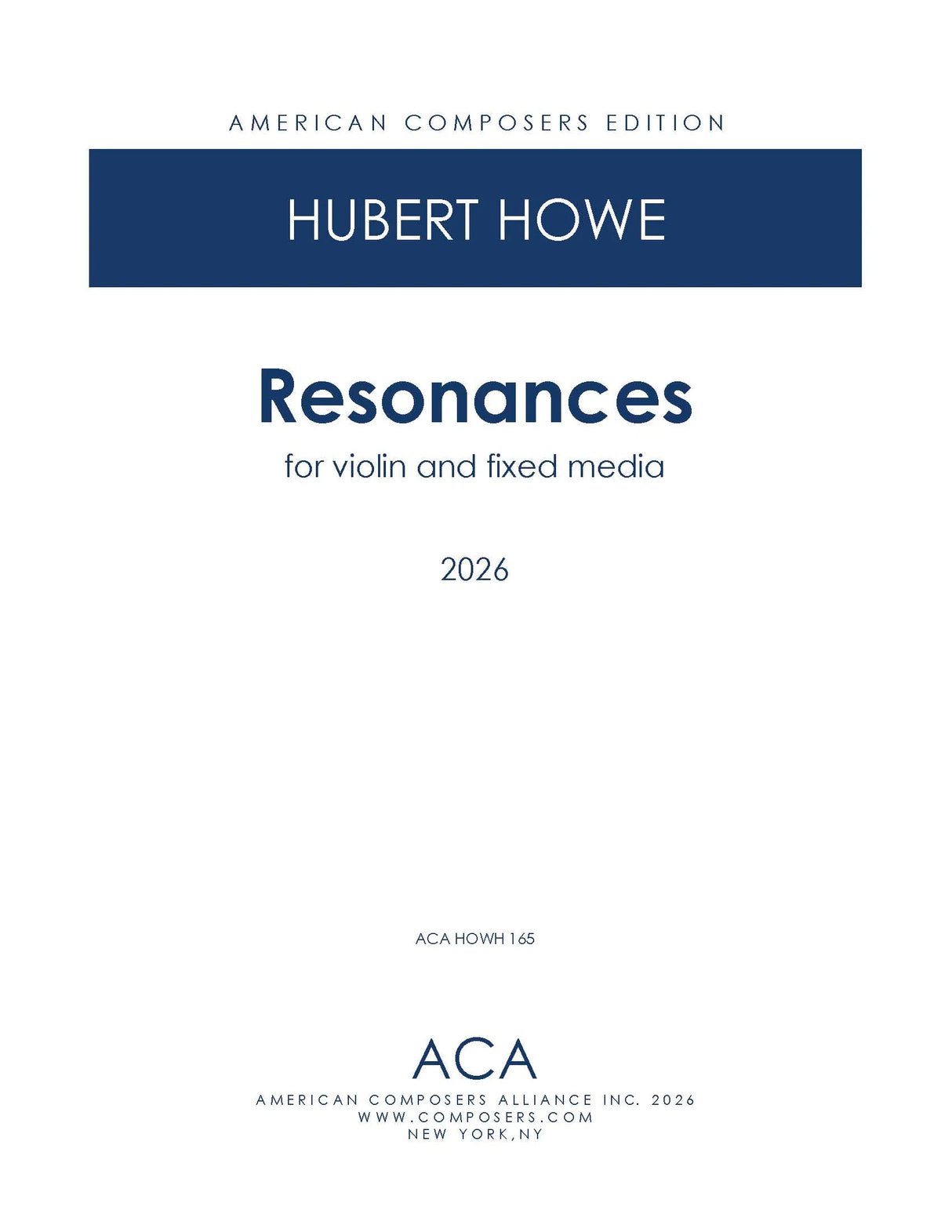 Howe: Resonances