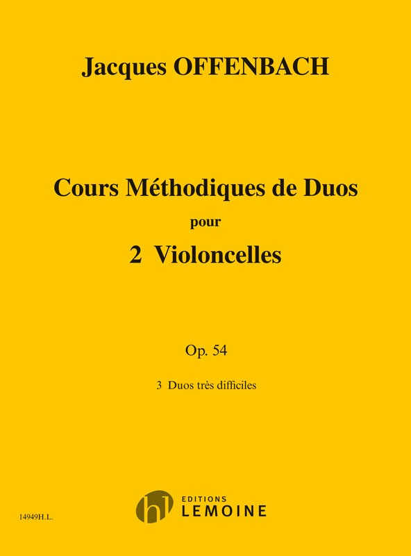 Offenbach: Duos for 2 Cellos, Op. 54 – Ficks Music