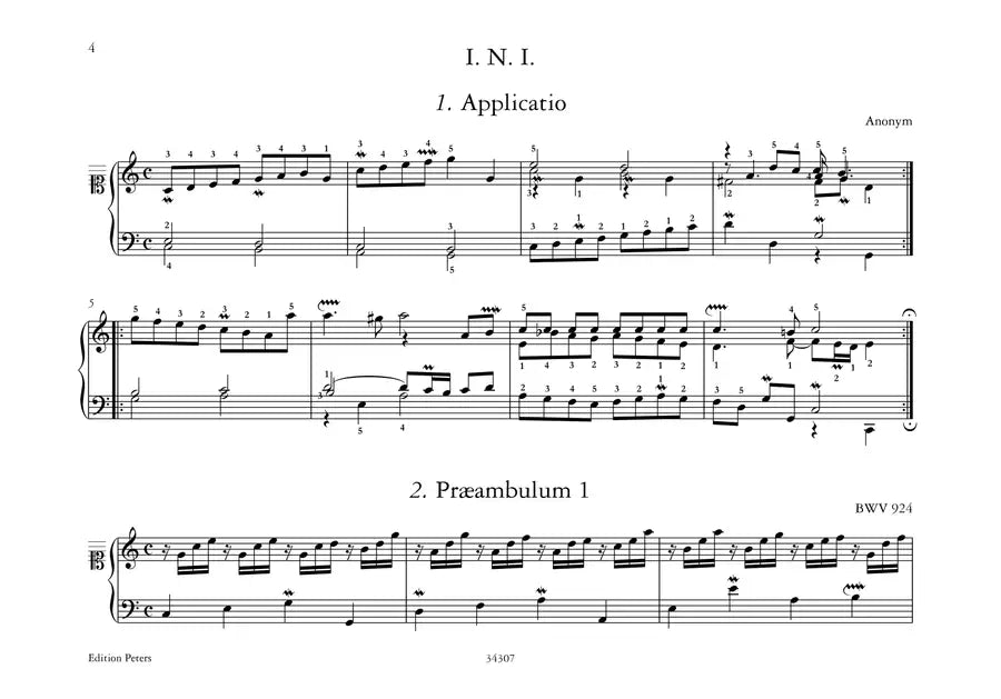 Notebook for Wilhelm Friedemann Bach