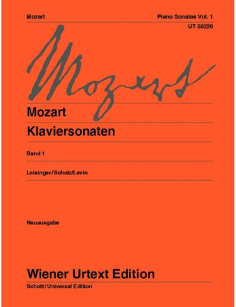 Mozart: Piano Sonatas - Volume I – Ficks Music