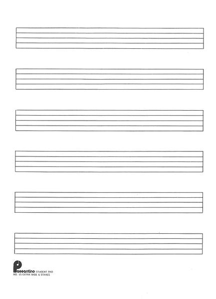 Passantino Manuscript Paper - 8" x 10.5"