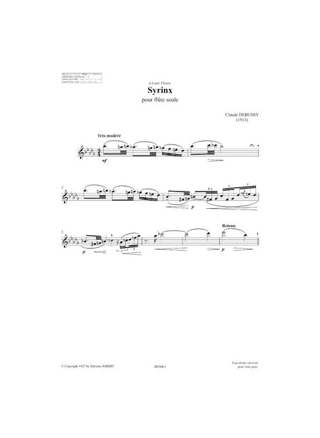 Debussy: Syrinx