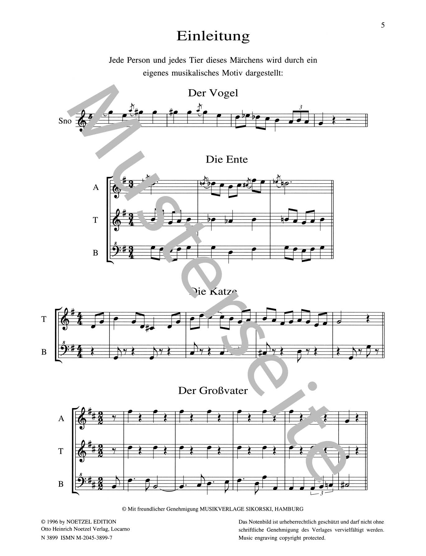 Prokofiev: Peter and the Wolf, Op. 67 (arr. for recorder quintet