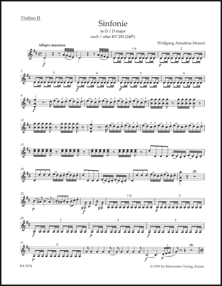 Mozart: Symphony in D Major