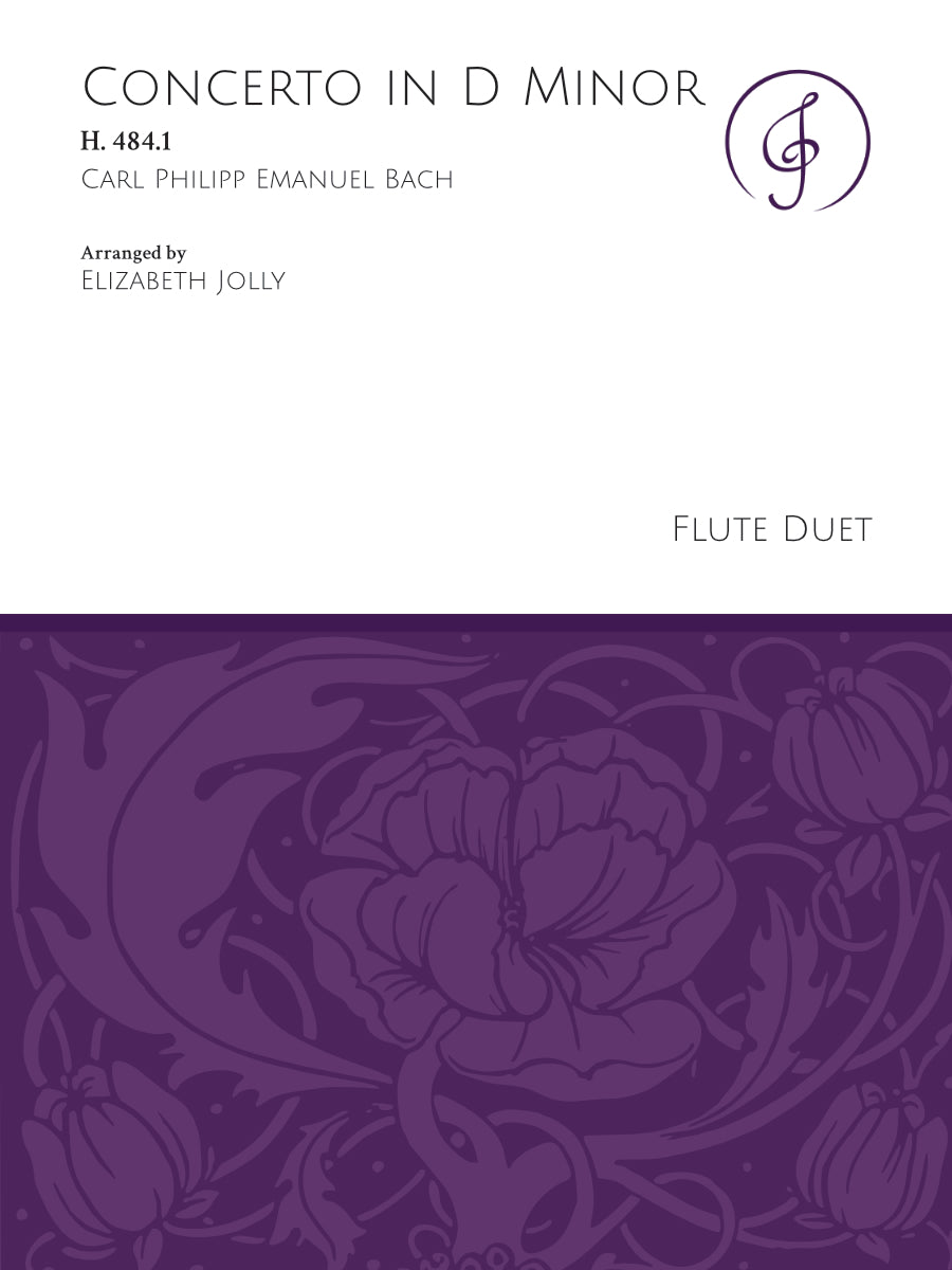 C.P.E. Bach: Flute Concerto in D Minor (arr. for 2 flutes)