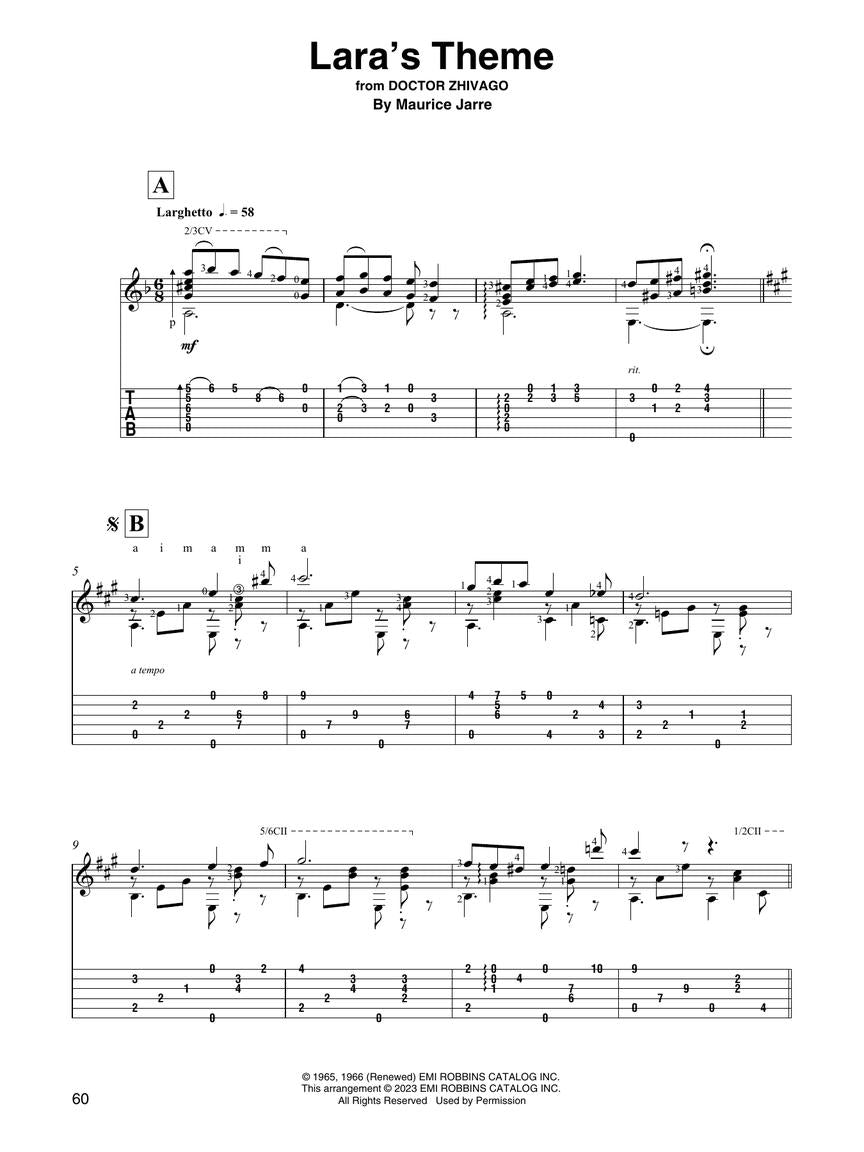 Movie Themes for Classical Guitar