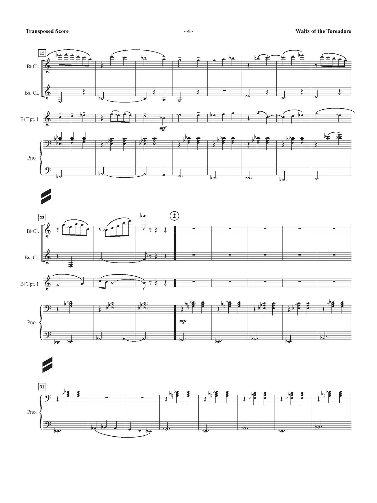Hughes: Incidental Music for "Waltz of the Toreadors"