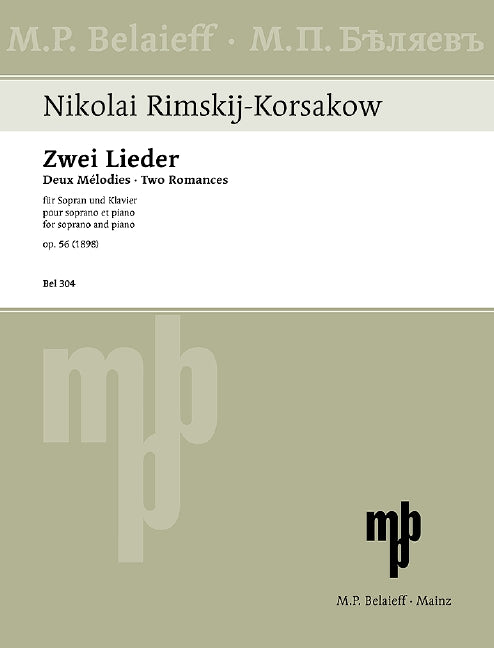 Rimsky-Korsakov: 2 Songs, Op. 56
