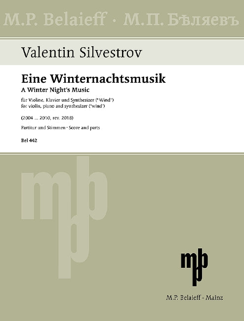 Silvestrov: A Winter Night's Music