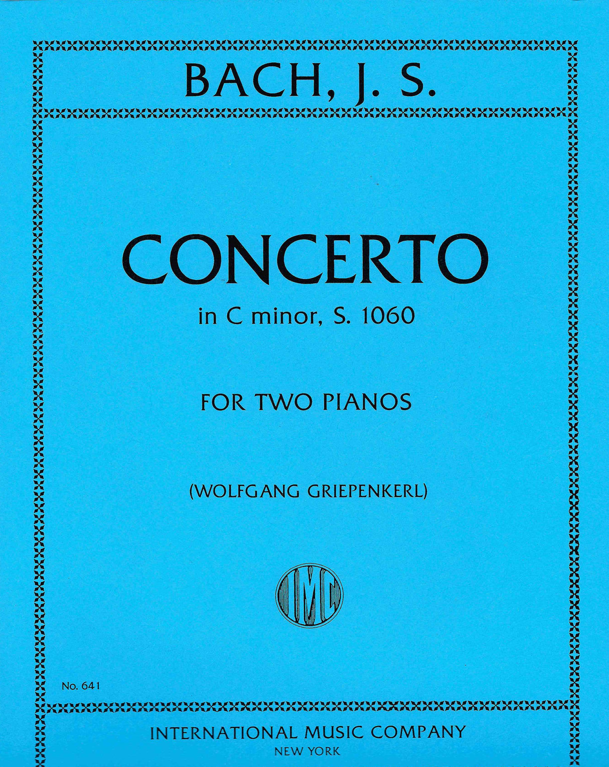 Bach: Concerto for Two Keyboards in C Minor, BWV 1060