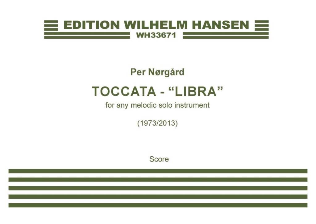 Nørgård: Toccata (arr. for any melodic instrument)