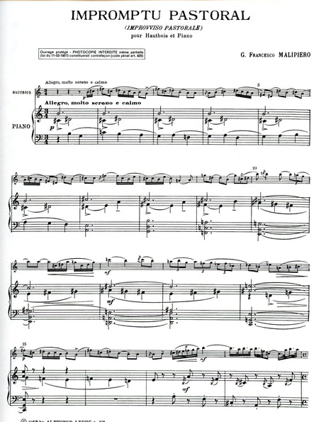 Malipiero: Impromptu pastoral