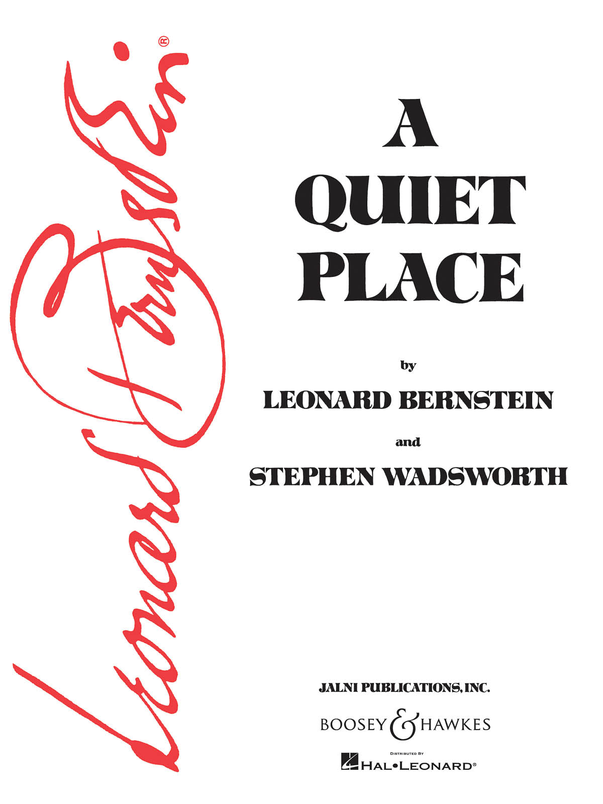 Bernstein: A Quiet Place