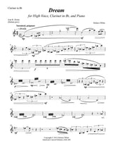 White: Dream (Version for High Voice, Clarinet, and Piano)