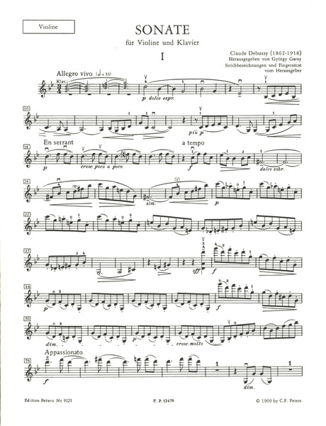 Debussy: Violin Sonata in G Minor