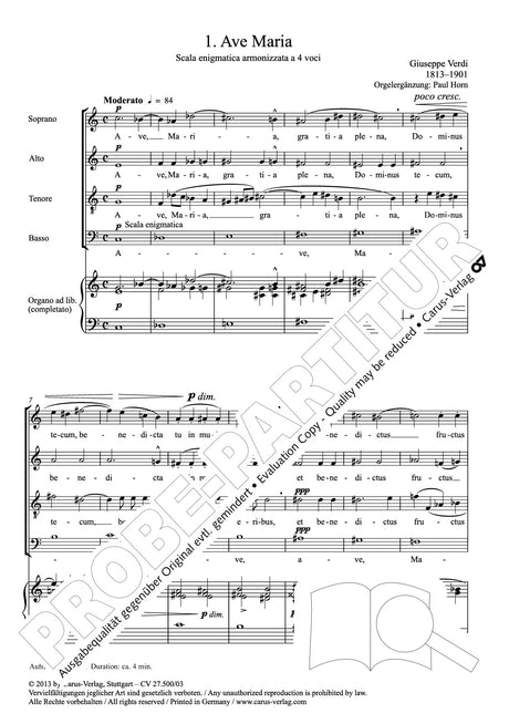 Verdi: Quattro pezzi sacri