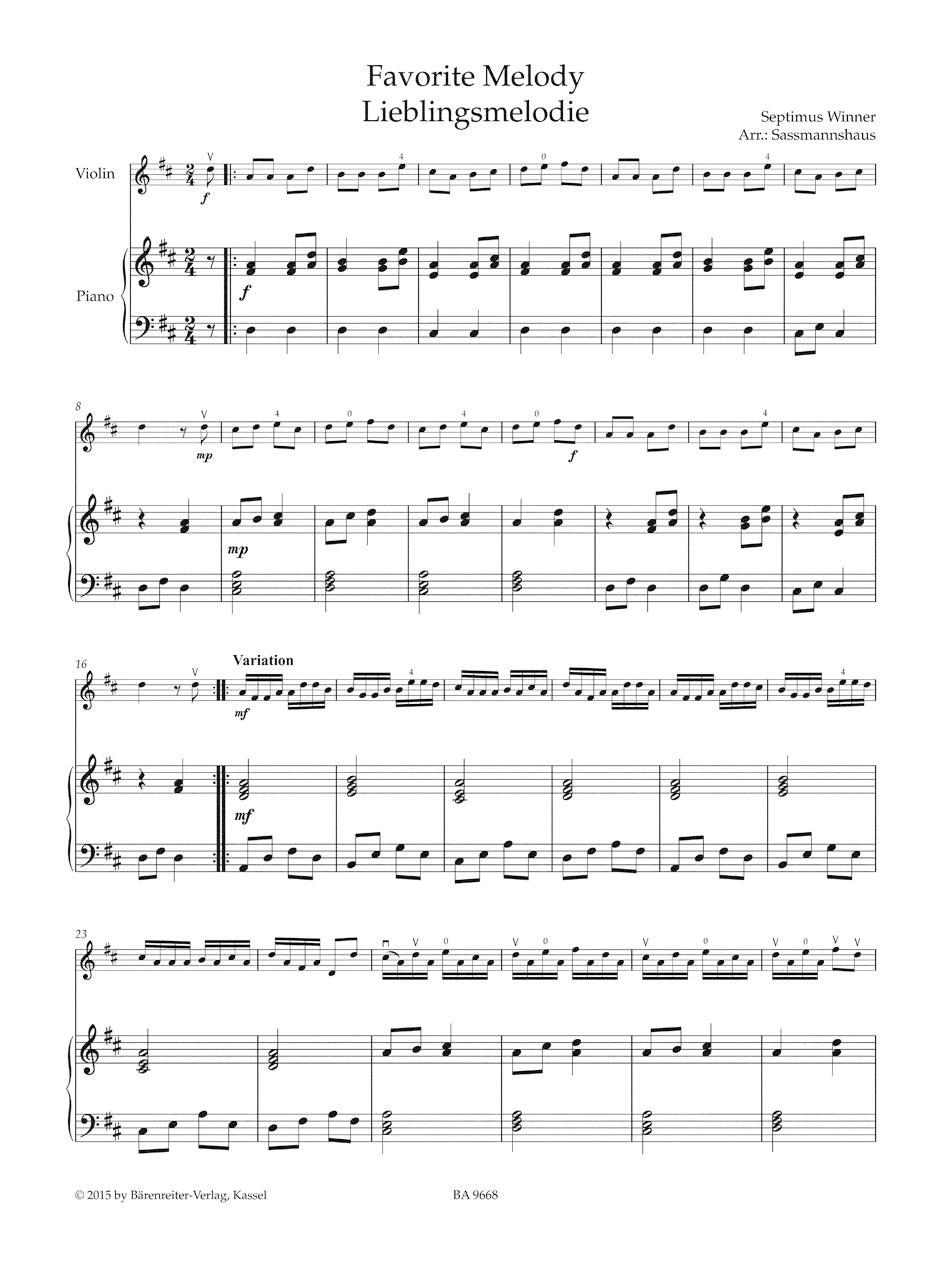 Violin Recital Album - First Position - Volume 1
