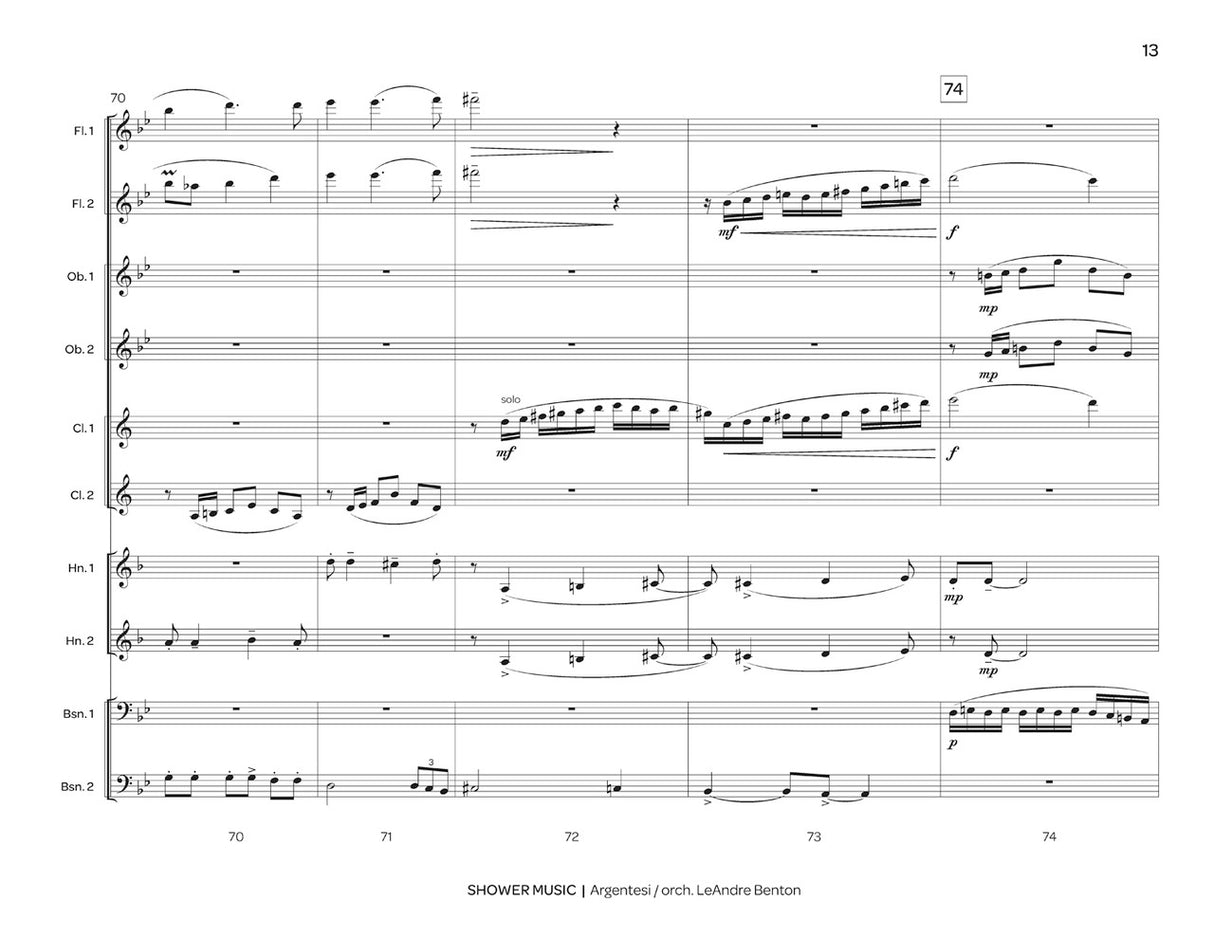 Argentesi: Shower Music (arr. for Double Woodwind Quintet)