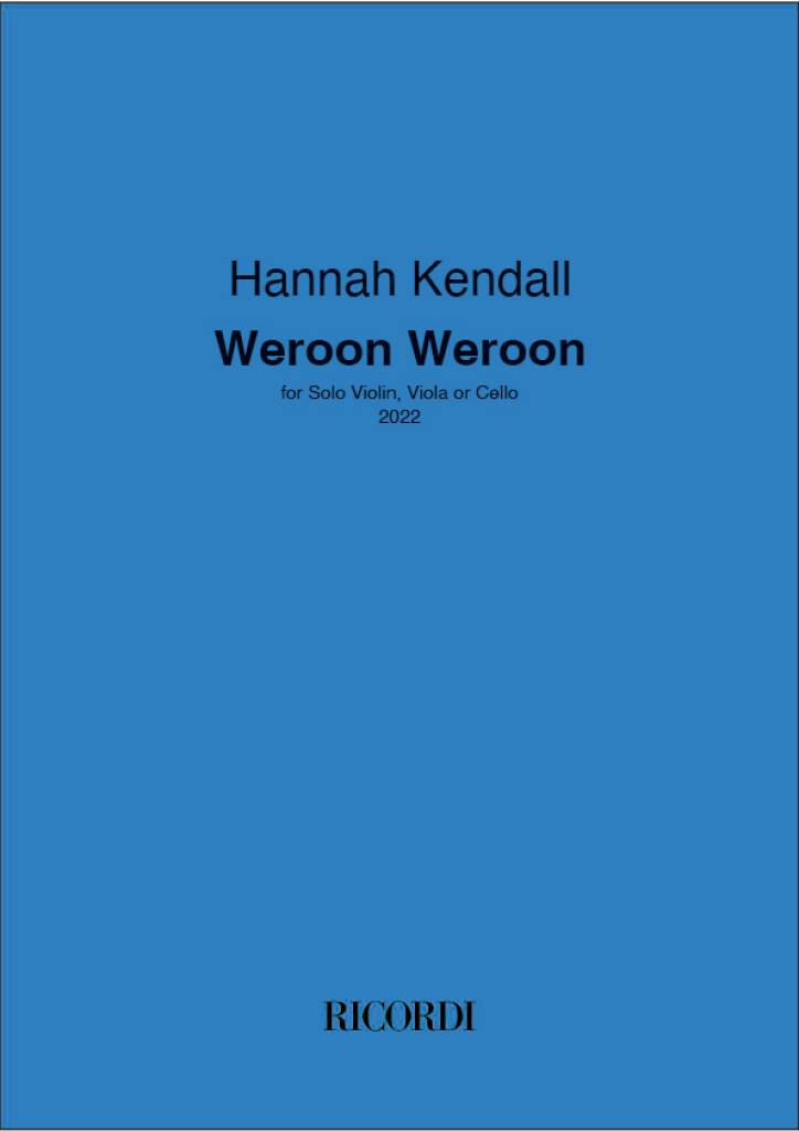 Kendall: Weroon Weroon