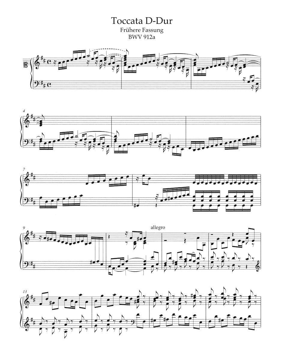 Bach: Toccatas, BWV 910-916