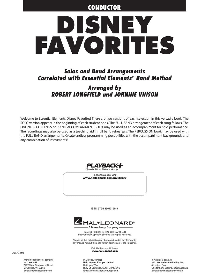 Essential Elements Disney Favorites