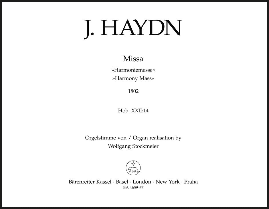 Haydn: Missa in B-flat Major, Hob. XXII:14