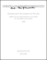 Zimmermann: Musique pour les soupers du Roi Ubu