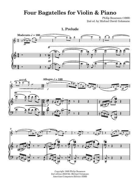 Bezanson: 4 Bagatelles